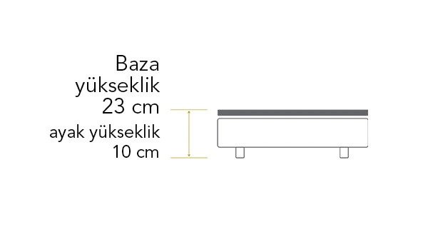 Pierre Cardin Baza Yükseklik 23 10 cm