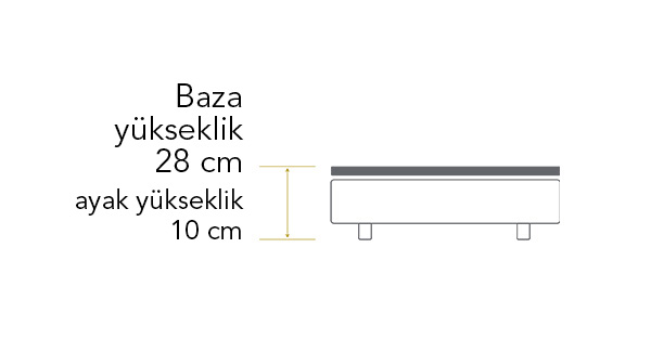 Pierre Cardin Baza Yükseklik 28 10 cm