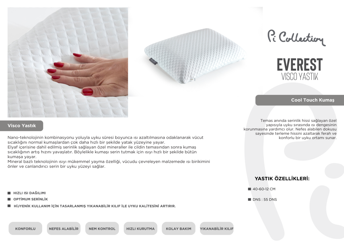 Visco Everest Yastık - Зображення 1